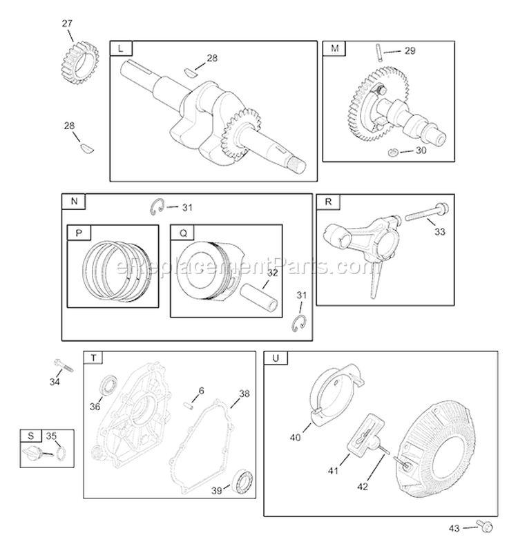 Page C Diagram and Parts List for 030239-0  Briggs and Stratton Generator